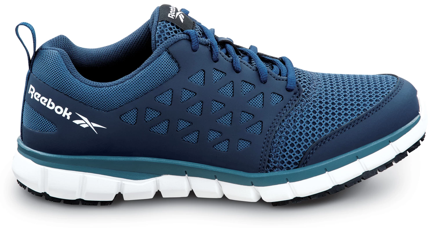 Reebok Work SRB3205 Sublite Cushion Work, Men's, Navy, Athletic Style, MaxTRAX Slip Resistant, Soft Toe Work Shoe 4 Reebok Work SRB3205 Sublite Cushion Work, Men's, Navy, Athletic Style, MaxTRAX Slip Resistant, Soft Toe Work Shoe - Image 2