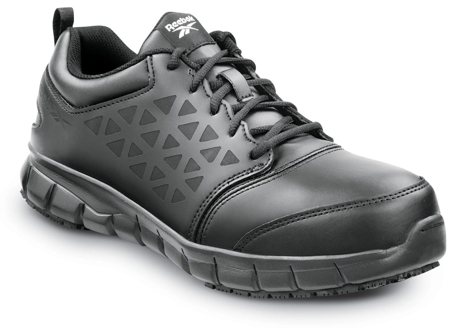 Reebok Work SRB3206 Sublite Cushion Work, Men's, Black, Athletic Style, Composite Toe, EH, MaxTRAX Slip Resistant, Work Shoe 3 Reebok Work SRB3206 Sublite Cushion Work, Men's, Black, Athletic Style, Composite Toe, EH, MaxTRAX Slip Resistant, Work Shoe