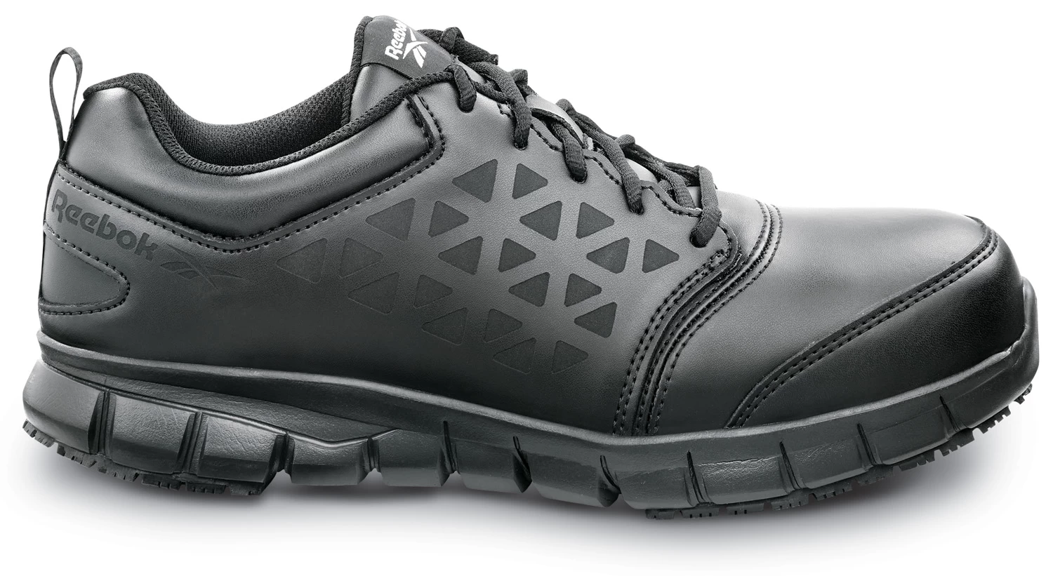 Reebok Work SRB3206 Sublite Cushion Work, Men's, Black, Athletic Style, Composite Toe, EH, MaxTRAX Slip Resistant, Work Shoe 4 Reebok Work SRB3206 Sublite Cushion Work, Men's, Black, Athletic Style, Composite Toe, EH, MaxTRAX Slip Resistant, Work Shoe - Image 2