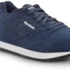 Reebok Work SRB951 Harman, Women's, Navy, Retro Jogger Style, EH, MaxTRAX Slip Resistant, Soft Toe Work Shoe -Shoes Sales Store srb951 profile