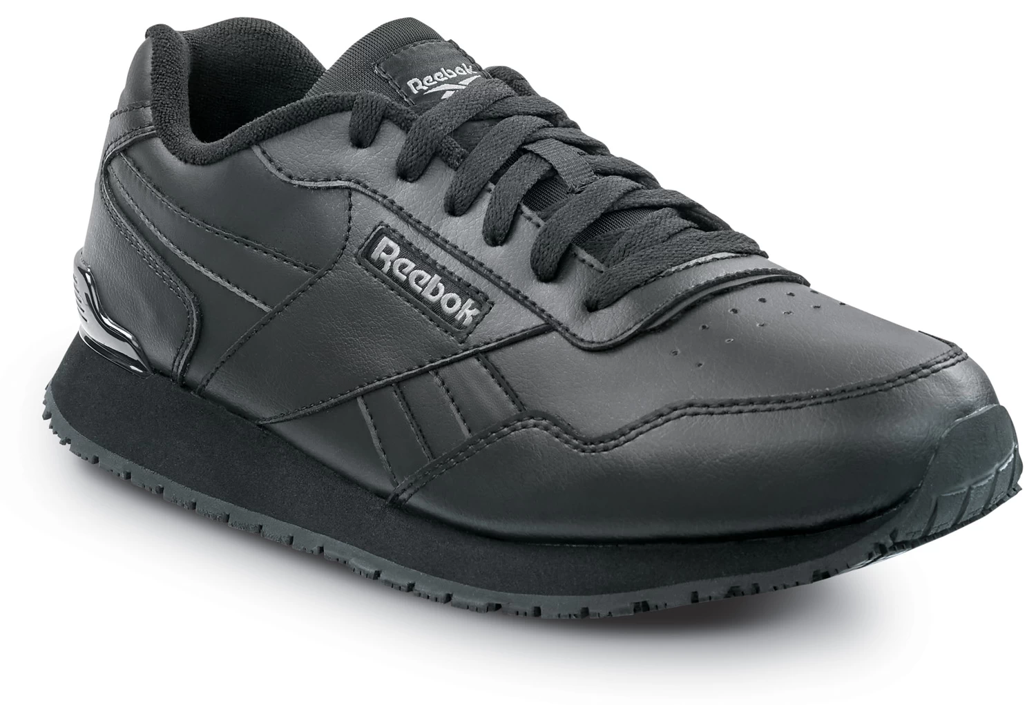 Reebok Work SRB952 Harman, Women's, Black, Retro Jogger Style, EH, MaxTRAX Slip Resistant, Soft Toe Work Shoe 3 Reebok Work SRB952 Harman, Women's, Black, Retro Jogger Style, EH, MaxTRAX Slip Resistant, Soft Toe Work Shoe