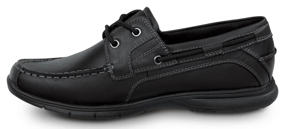 Rockport Works SRK222 Women's Hampton Black, Boat Shoe Style Slip Resistant Soft Toe Work Shoe 5 Rockport Works SRK222 Women's Hampton Black, Boat Shoe Style Slip Resistant Soft Toe Work Shoe - Image 3