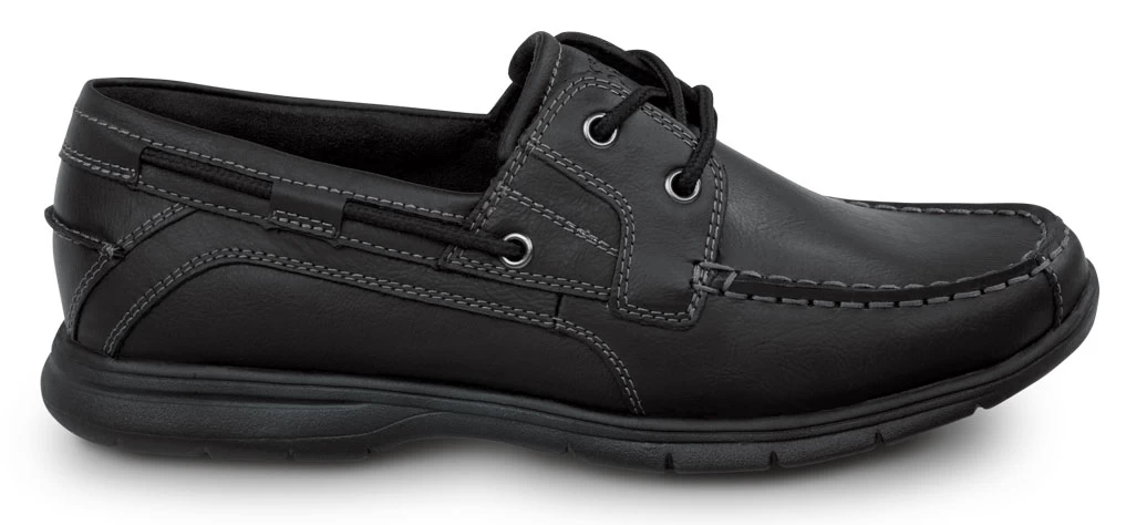 Rockport Works SRK222 Women's Hampton Black, Boat Shoe Style Slip Resistant Soft Toe Work Shoe 4 Rockport Works SRK222 Women's Hampton Black, Boat Shoe Style Slip Resistant Soft Toe Work Shoe - Image 2