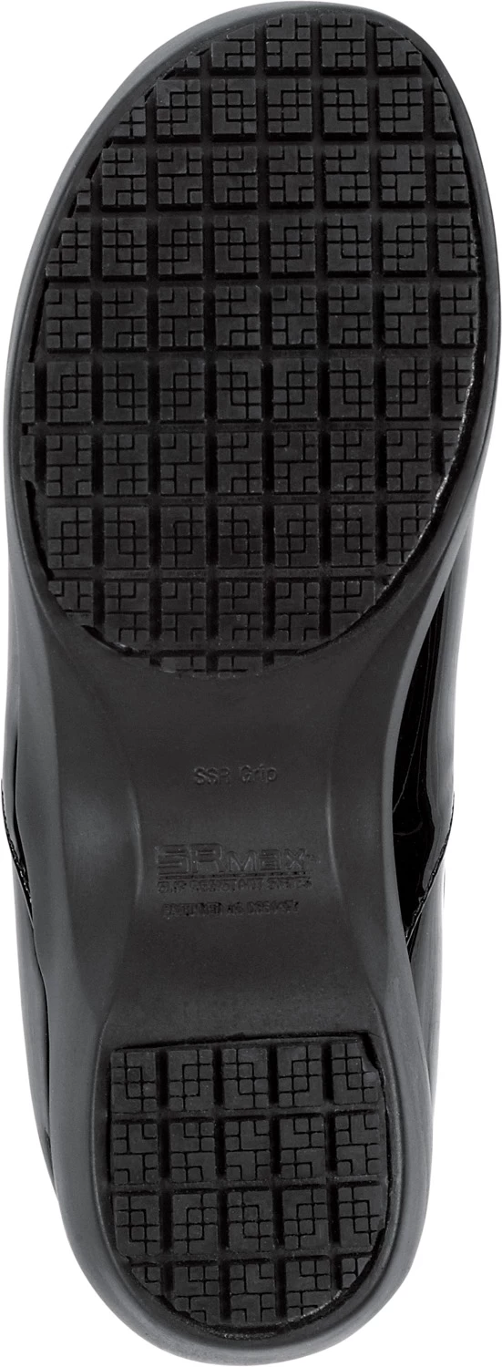 SR Max SRM133 Geneva, Women's, Black Patent, Clog Style, MaxTRAX Slip Resistant, Soft Toe Work Shoe 7 SR Max SRM133 Geneva, Women's, Black Patent, Clog Style, MaxTRAX Slip Resistant, Soft Toe Work Shoe - Image 5