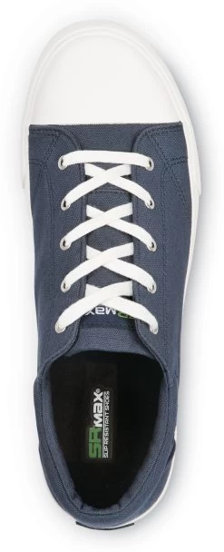 SR Max SRM1680 Huntington, Men's, Blue/White, Skate Style, MaxTRAX Slip Resistant, Soft Toe Work Shoe -Shoes Sales Store srm1680 top