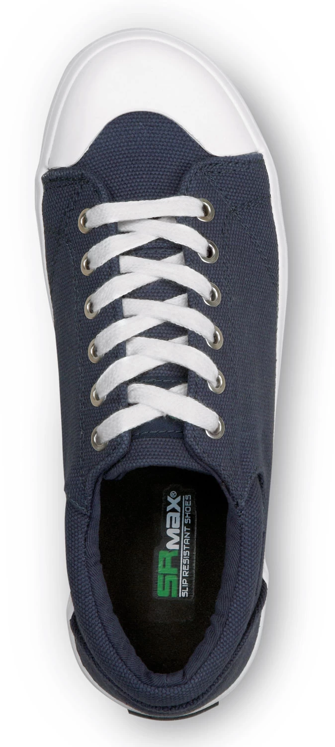 SR Max SRM198 Barcelona, Women's, Navy/White, Skate Style Slip Resistant Soft Toe Work Shoe 6 SR Max SRM198 Barcelona, Women's, Navy/White, Skate Style Slip Resistant Soft Toe Work Shoe - Image 4