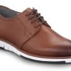 SR Max SRM3350 Beaufort, Men's, Brown/White, Dress Style, MaxTRAX Slip Resistant, Soft Toe Work Shoe -Shoes Sales Store srm3350 profile
