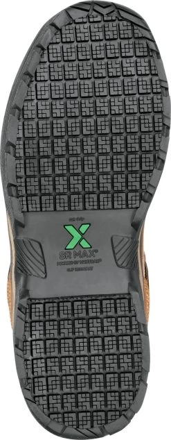 SR Max SRM4660 Winston, Men's, Brown, Low Hiker Style, Comp Toe, EH, MaxTRAX Slip Resistant, Work Shoe -Shoes Sales Store srm4660 outsole