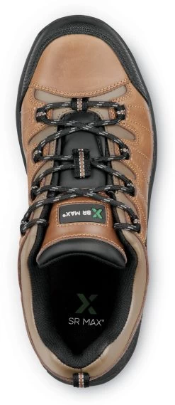 SR Max SRM4660 Winston, Men's, Brown, Low Hiker Style, Comp Toe, EH, MaxTRAX Slip Resistant, Work Shoe -Shoes Sales Store srm4660 top