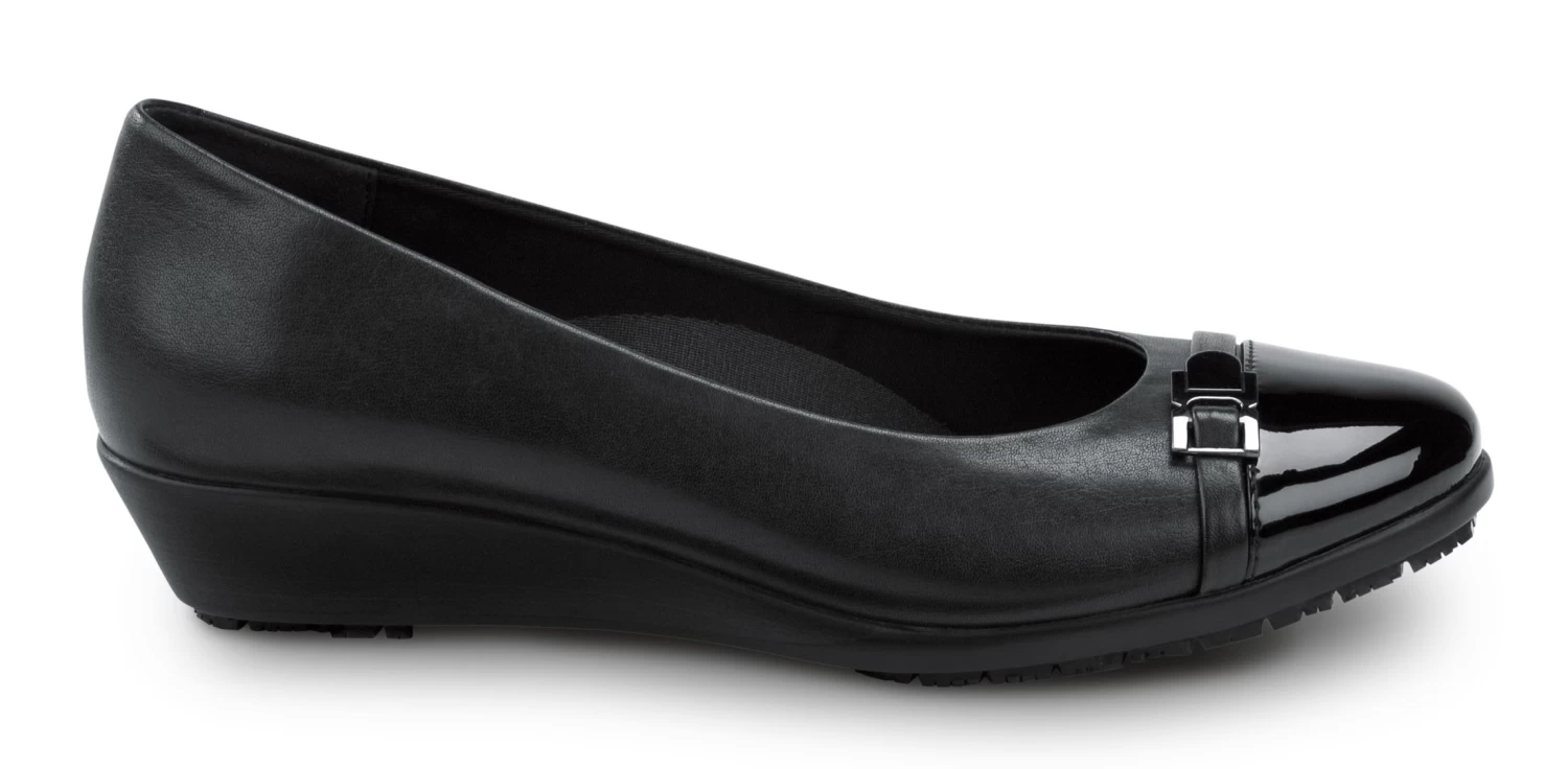 SR Max SRM525 Isabela, Women's, Black, Wedge Dress Style, MaxTRAX Slip Resistant, Soft Toe Work Shoe 4 SR Max SRM525 Isabela, Women's, Black, Wedge Dress Style, MaxTRAX Slip Resistant, Soft Toe Work Shoe - Image 2