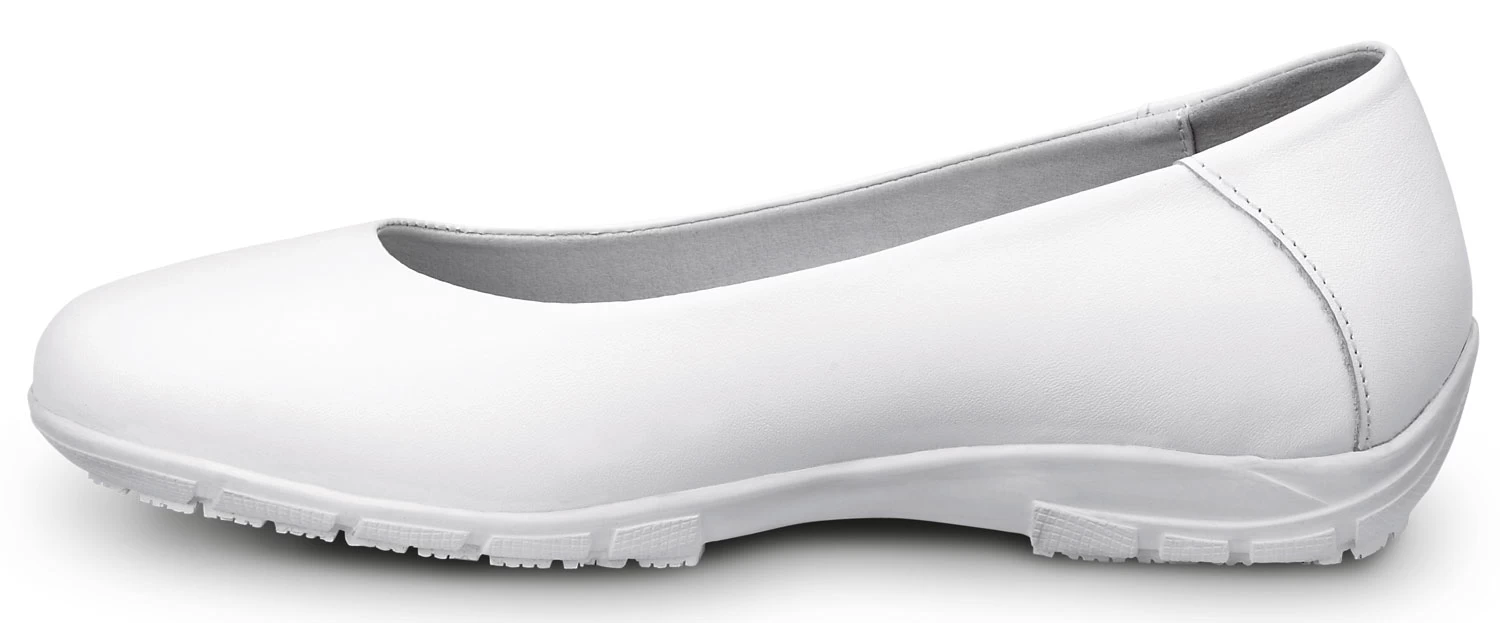 SR Max SRM544 Asheville, Women's, White, Dress Flat Style, MaxTRAX Slip Resistant, Soft Toe Work Shoe 5 SR Max SRM544 Asheville, Women's, White, Dress Flat Style, MaxTRAX Slip Resistant, Soft Toe Work Shoe - Image 3