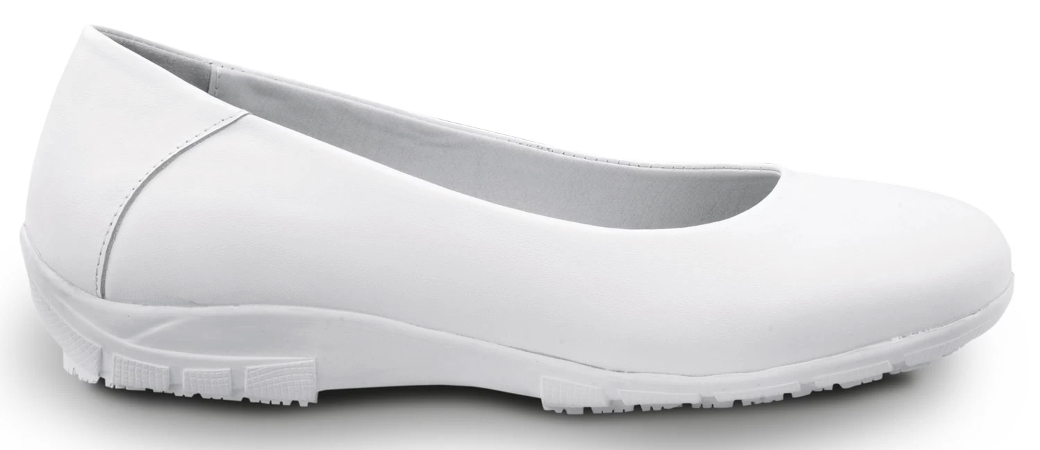 SR Max SRM544 Asheville, Women's, White, Dress Flat Style, MaxTRAX Slip Resistant, Soft Toe Work Shoe 3 SR Max SRM544 Asheville, Women's, White, Dress Flat Style, MaxTRAX Slip Resistant, Soft Toe Work Shoe