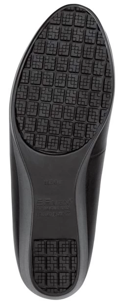 SR Max SRM555 Orlando, Women's, Black, High Wedge Dress Style, MaxTRAX Slip Resistant, Soft Toe Work Shoe -Shoes Sales Store srm555 outsole