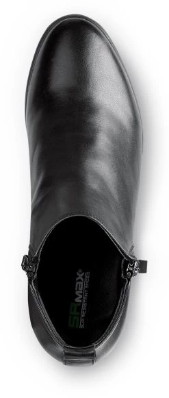 SR Max SRM560 Reno, Women's, Black, Demi Boot Style, MaxTRAX Slip Resistant, Soft Toe Work Shoe -Shoes Sales Store srm560 top