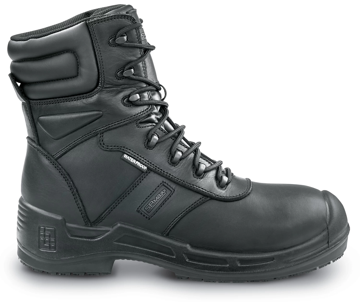 SR Max SRM9990 Fairbanks, Men's, Black, 8 Inch, Comp Toe, EH, Waterproof, Insulated, MaxTRAX Slip Resistant, Work Boot 4 SR Max SRM9990 Fairbanks, Men's, Black, 8 Inch, Comp Toe, EH, Waterproof, Insulated, MaxTRAX Slip Resistant, Work Boot - Image 2