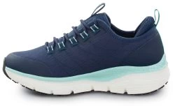 SKECHERS Work Arch Fit SSK108096NVAQ Christina, Women's, Navy/Aqua, Athletic Style, EH, MaxTRAX Slip Resistant, Soft Toe Work Shoe -Shoes Sales Store ssk108096nvaq inside