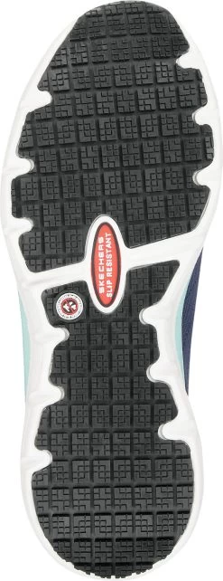 SKECHERS Work Arch Fit SSK108097NVAQ Sadie, Women's, Navy Aqua, Athletic Style, Alloy Toe, EH, MaxTRAX Slip Resistant, Work Shoe 11 SKECHERS Work Arch Fit SSK108097NVAQ Sadie, Women's, Navy Aqua, Athletic Style, Alloy Toe, EH, MaxTRAX Slip Resistant, Work Shoe -Shoes Sales Store ssk108097nvaq outsole