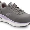 SKECHERS Work Arch Fit SSK108098GYPR Reagan, Women's, Grey/Purple, Athletic Style, Alloy Toe, EH, MaxTRAX Slip Resistant, Work Shoe -Shoes Sales Store ssk108098gypr profile