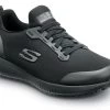 SKECHERS Work SSK108160BLK Emma, Women's, Black, Soft Toe, MaxTRAX Slip Resistant, EH, Slip-On Athletic, Work Shoe