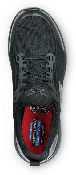 SKECHERS Work SSK108160BLK Emma, Women's, Black, Soft Toe, MaxTRAX Slip Resistant, EH, Slip-On Athletic, Work Shoe -Shoes Sales Store ssk108160blk top