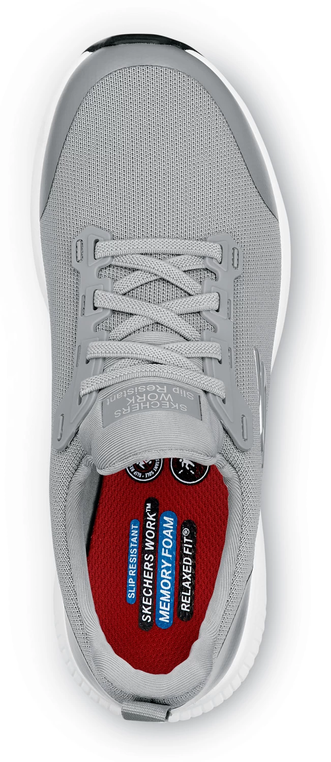 SKECHERS Work SSK108160GRY Emma, Women's, Grey, Soft Toe, MaxTRAX Slip Resistant, EH, Slip-On Athletic, Work Shoe 6 SKECHERS Work SSK108160GRY Emma, Women's, Grey, Soft Toe, MaxTRAX Slip Resistant, EH, Slip-On Athletic, Work Shoe - Image 4