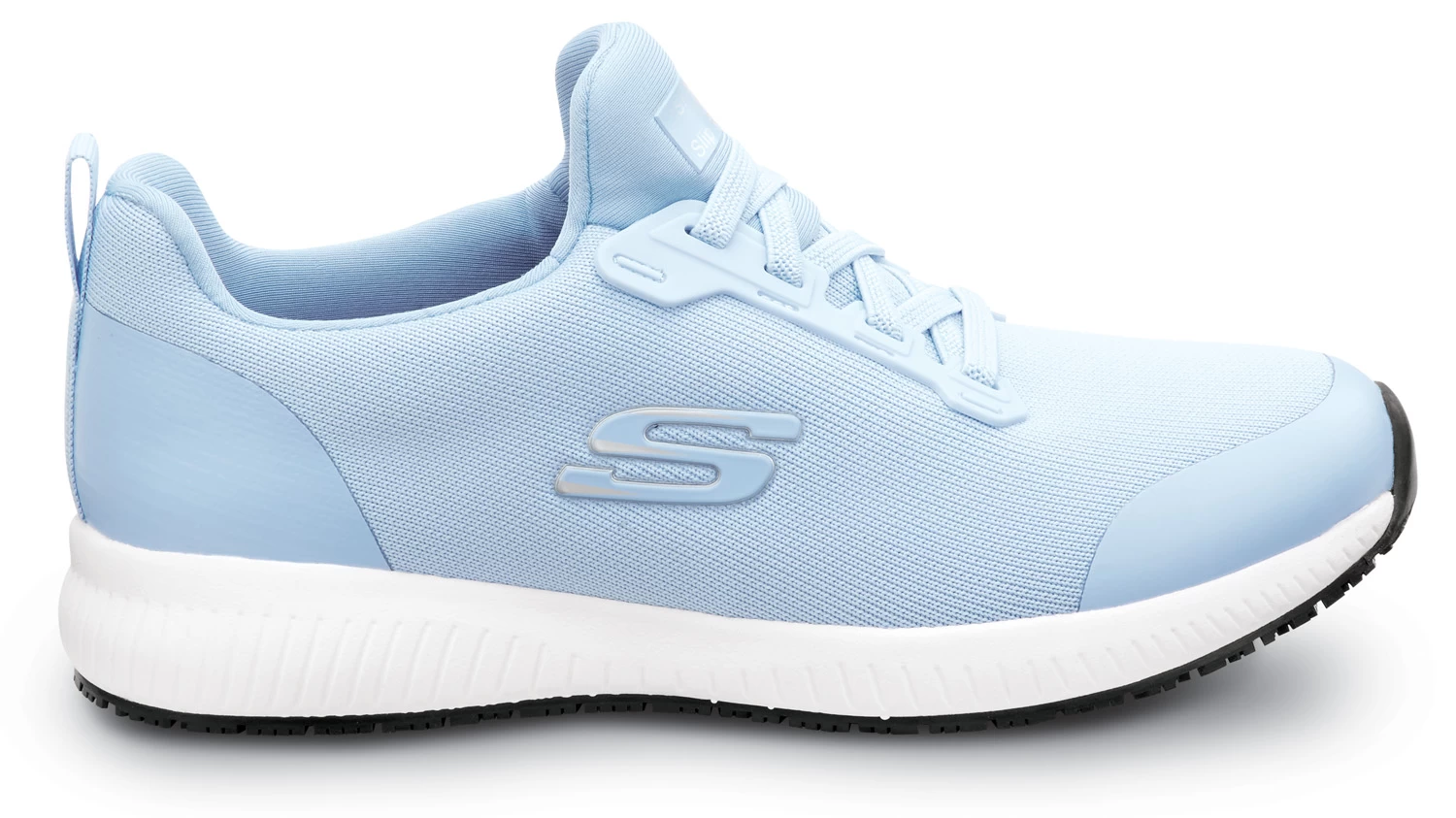 SKECHERS Work SSK108160LTBL Emma, Women's, Light Blue, Soft Toe, MaxTRAX Slip Resistant, EH, Slip-On Athletic, Work Shoe 4 SKECHERS Work SSK108160LTBL Emma, Women's, Light Blue, Soft Toe, MaxTRAX Slip Resistant, EH, Slip-On Athletic, Work Shoe - Image 2