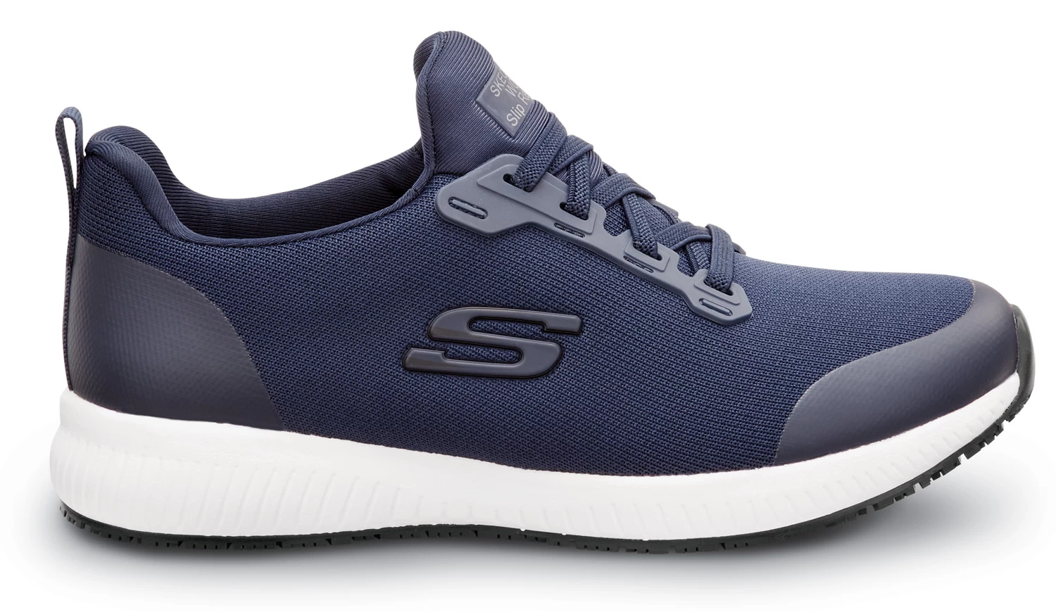 SKECHERS Work SSK108160NVY Emma, Women's, Navy, Soft Toe, MaxTRAX Slip Resistant, EH, Slip-On Athletic, Work Shoe 4 SKECHERS Work SSK108160NVY Emma, Women's, Navy, Soft Toe, MaxTRAX Slip Resistant, EH, Slip-On Athletic, Work Shoe - Image 2
