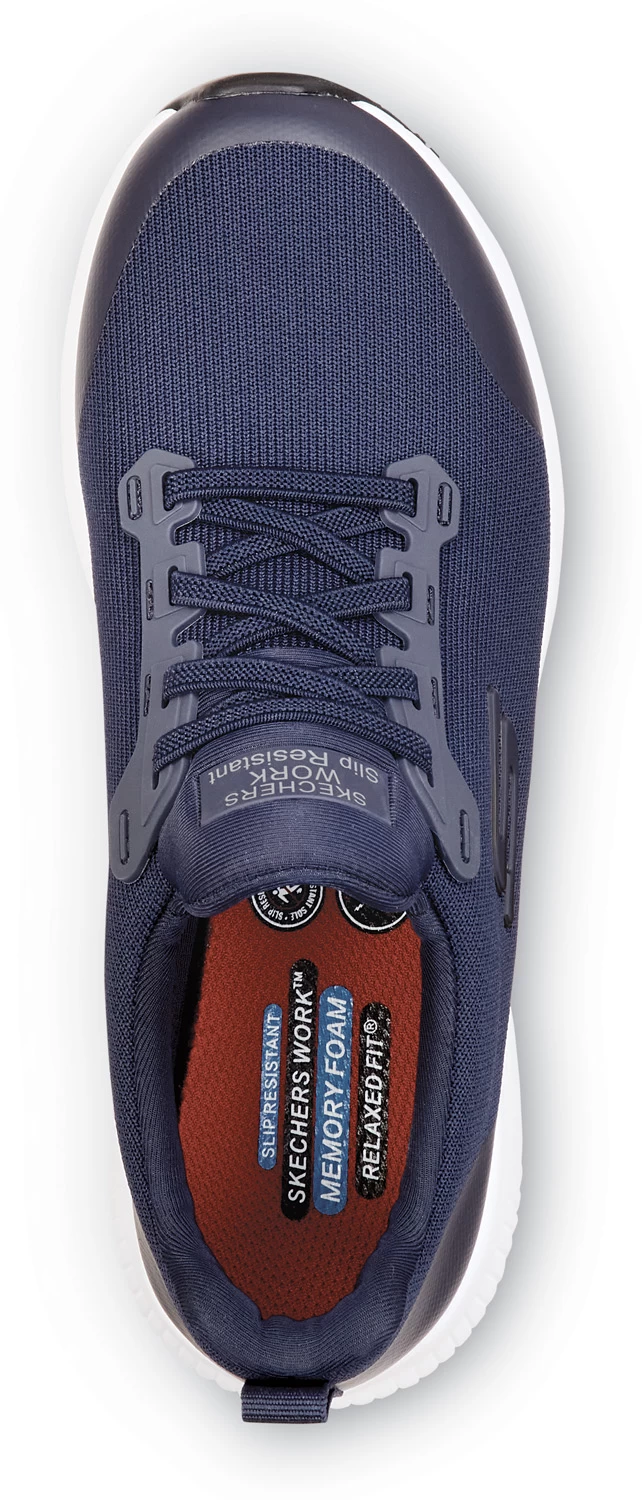 SKECHERS Work SSK108160NVY Emma, Women's, Navy, Soft Toe, MaxTRAX Slip Resistant, EH, Slip-On Athletic, Work Shoe 6 SKECHERS Work SSK108160NVY Emma, Women's, Navy, Soft Toe, MaxTRAX Slip Resistant, EH, Slip-On Athletic, Work Shoe - Image 4