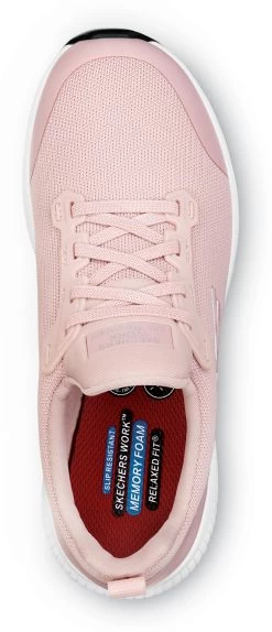 SKECHERS Work SSK108160PNK Emma, Women's, Pink, Soft Toe, MaxTRAX Slip Resistant, EH, Slip-On Athletic, Work Shoe -Shoes Sales Store ssk108160pnk top