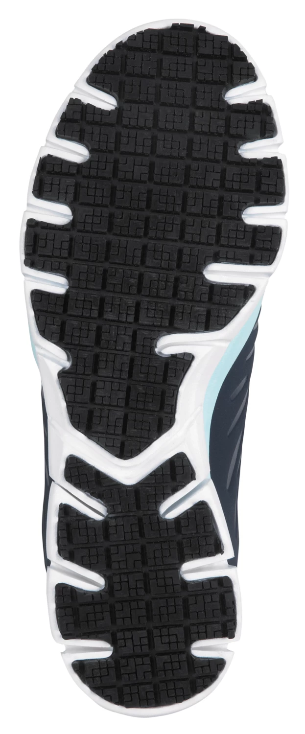 SKECHERS Work SSK405NVAQ Stacey, Women's, Navy/Aqua, Athletic Style, MaxTRAX Slip Resistant, Soft Toe Work Shoe 7 SKECHERS Work SSK405NVAQ Stacey, Women's, Navy/Aqua, Athletic Style, MaxTRAX Slip Resistant, Soft Toe Work Shoe - Image 5