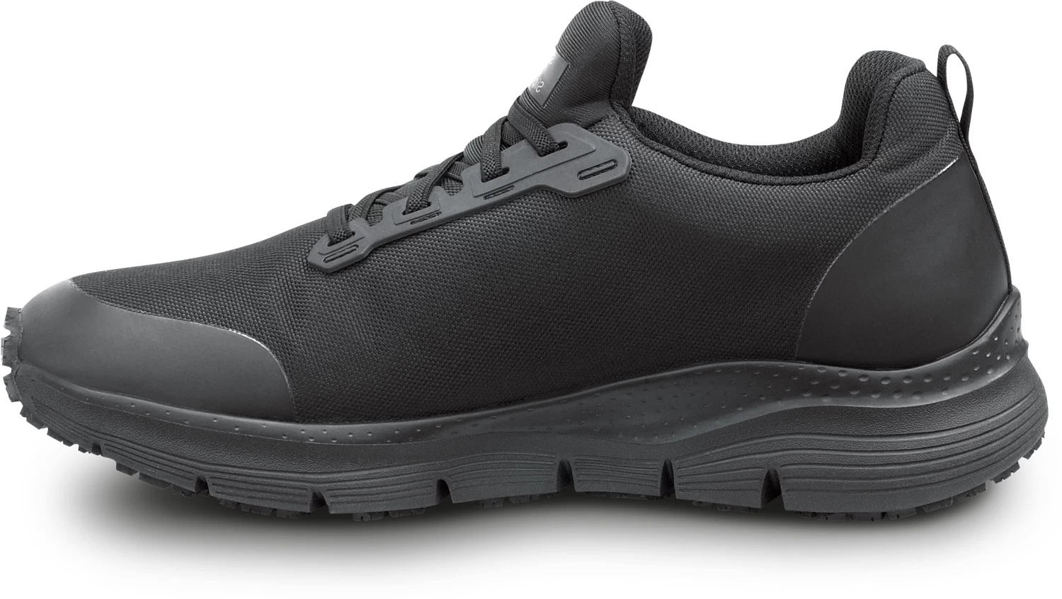 SKECHERS Work Arch Fit SSK8037BLK Charles, Men's, Black, Slip On Athletic Style, Alloy Toe, MaxTRAX Slip Resistant, Work Shoe 5 SKECHERS Work Arch Fit SSK8037BLK Charles, Men's, Black, Slip On Athletic Style, Alloy Toe, MaxTRAX Slip Resistant, Work Shoe - Image 3