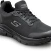 SKECHERS Work Arch Fit SSK8037BLK Charles, Men's, Black, Slip On Athletic Style, Alloy Toe, MaxTRAX Slip Resistant, Work Shoe 1 SKECHERS Work Arch Fit SSK8037BLK Charles, Men's, Black, Slip On Athletic Style, Alloy Toe, MaxTRAX Slip Resistant, Work Shoe -Shoes Sales Store ssk8037blk profile