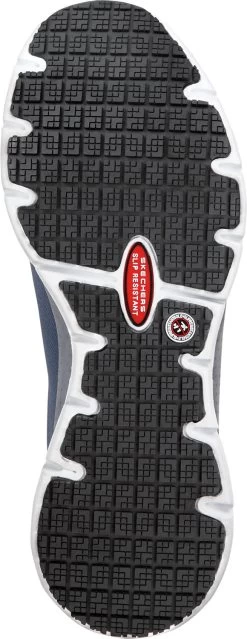 SKECHERS Work Arch Fit SSK8038NVY Jake, Men's, Navy, Slip On Athletic Style, MaxTRAX Slip Resistant, Soft Toe Work Shoe 11 SKECHERS Work Arch Fit SSK8038NVY Jake, Men's, Navy, Slip On Athletic Style, MaxTRAX Slip Resistant, Soft Toe Work Shoe -Shoes Sales Store ssk8038nvy outsole left