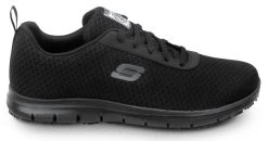 SKECHERS Work SSK8174BLK Ava, Women's, Black, Athletic Style, MaxTRAX Slip Resistant, Soft Toe Work Shoe -Shoes Sales Store ssk8174blk side