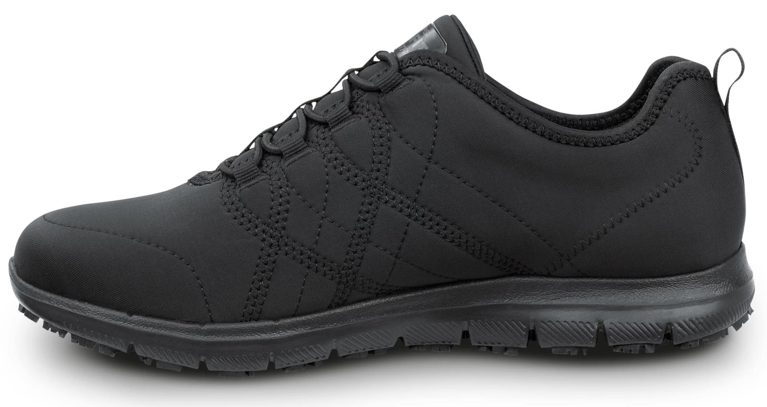 SKECHERS Work SSK8348BLK Alex, Women's, Black, Athletic Style, MaxTRAX Slip Resistant, Soft Toe Work Shoe 5 SKECHERS Work SSK8348BLK Alex, Women's, Black, Athletic Style, MaxTRAX Slip Resistant, Soft Toe Work Shoe - Image 3