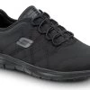 SKECHERS Work SSK8348BLK Alex, Women's, Black, Athletic Style, MaxTRAX Slip Resistant, Soft Toe Work Shoe -Shoes Sales Store ssk8348blk profile