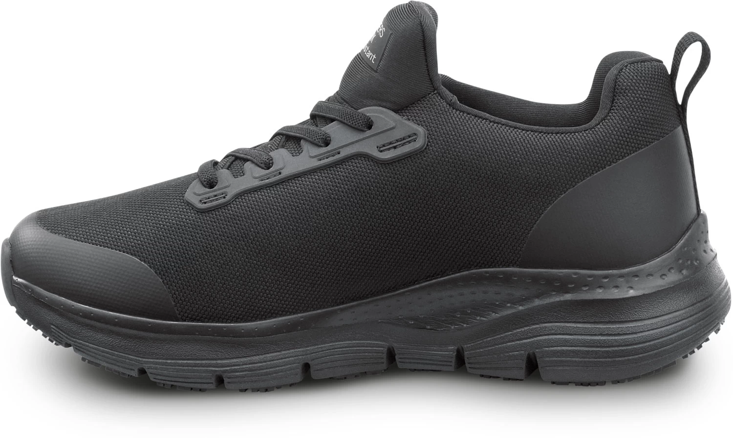 SKECHERS Work Arch Fit SSK8435BLK Serena, Women's, Black, Slip On Athletic Style, MaxTRAX Slip Resistant, Soft Toe Work Shoe 5 SKECHERS Work Arch Fit SSK8435BLK Serena, Women's, Black, Slip On Athletic Style, MaxTRAX Slip Resistant, Soft Toe Work Shoe - Image 3