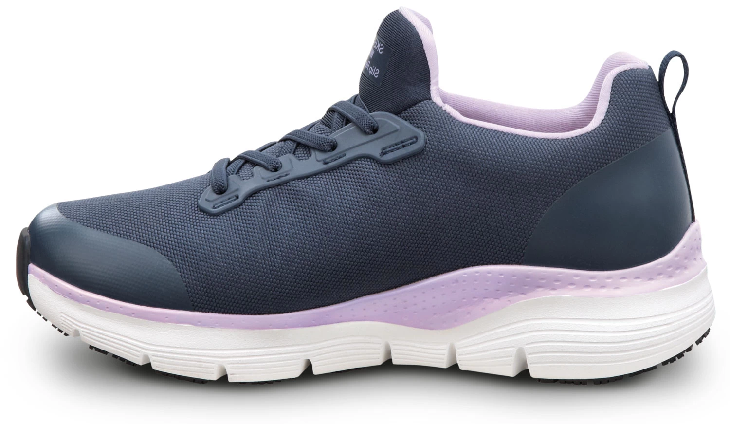 SKECHERS Work Arch Fit SSK8435NVY Serena, Women's, Navy, Slip On Athletic Style, MaxTRAX Slip Resistant, Soft Toe Work Shoe 5 SKECHERS Work Arch Fit SSK8435NVY Serena, Women's, Navy, Slip On Athletic Style, MaxTRAX Slip Resistant, Soft Toe Work Shoe - Image 3