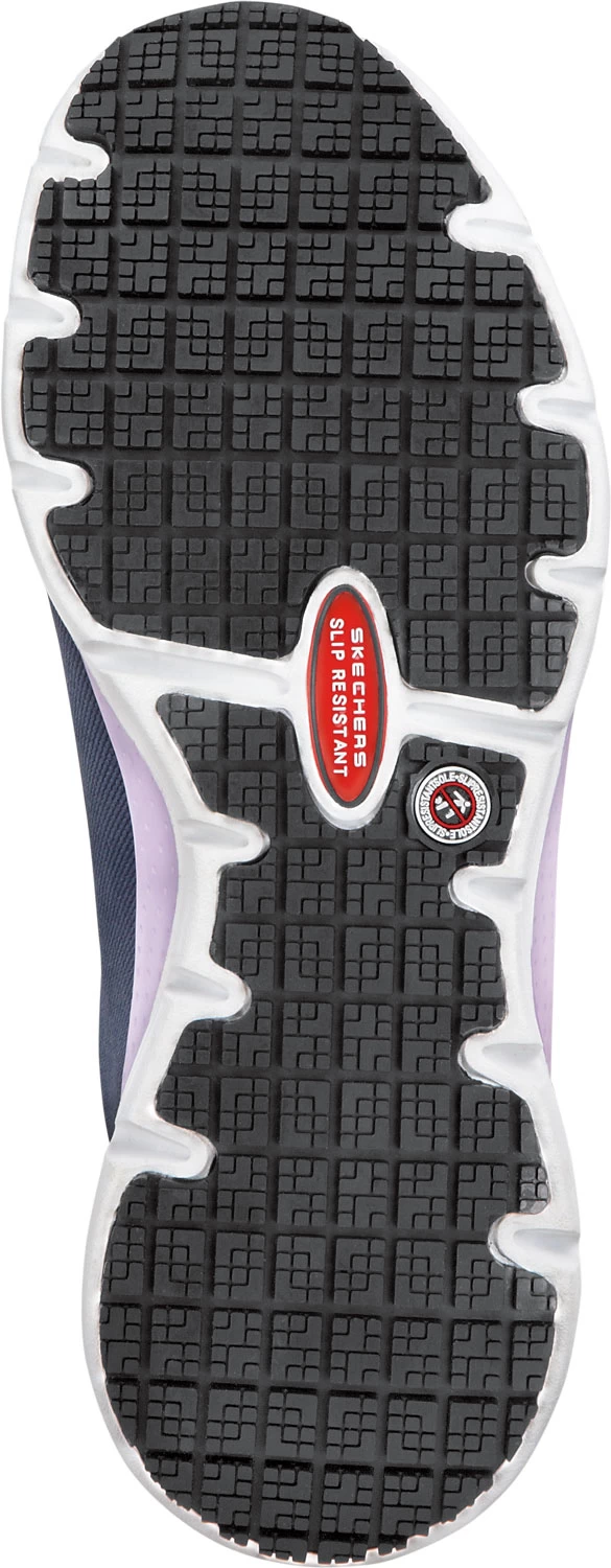 SKECHERS Work Arch Fit SSK8435NVY Serena, Women's, Navy, Slip On Athletic Style, MaxTRAX Slip Resistant, Soft Toe Work Shoe 7 SKECHERS Work Arch Fit SSK8435NVY Serena, Women's, Navy, Slip On Athletic Style, MaxTRAX Slip Resistant, Soft Toe Work Shoe - Image 5