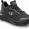 SKECHERS Work Arch Fit SSK8436BLK Leslie, Women's, Black, Slip On Athletic Style, Alloy Toe, MaxTRAX Slip Resistant, Work Shoe