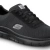 SKECHERS Work SSK9159BLK Luke, Men's, Black, Soft Toe, EH, Slip Resistant Lace Up Athletic -Shoes Sales Store ssk9159blk profile