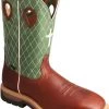 Twisted X TWMLCSM01 Men's, Cognac/Lime, Steel Toe, EH, Mt, 12 Inch, Pull On Boot -Shoes Sales Store twmlcsm01 profile