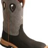 Twisted X TWMXBA002 Men's, Brown/Grey, Alloy Toe, EH, 12 Inch, Pull On Boot -Shoes Sales Store twmxba002 profile