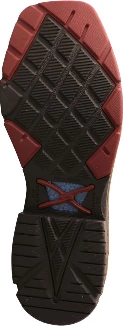 Twisted X TWMXBN001 Men's, Tan/Tan, Nano Toe, EH, 12 Inch, Pull On Boot -Shoes Sales Store twmxbn001 outsole