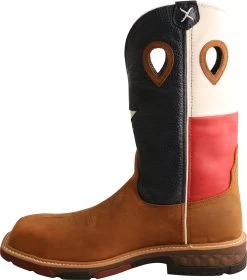Twisted X TWMXBN004 Men's, Brown/Texas Flag, Comp Toe, EH, 12 Inch Boot -Shoes Sales Store twmxbn004 inside