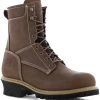 Frye WGFR40202 Men's, Dark Brown, Comp Toe, EH, WP, 8 Inch, Logger, Work Boot