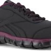 Reebok Work WGRB055 Sublite Cushion Work, Women's, Black/Plum, Comp Toe, SD Athletic