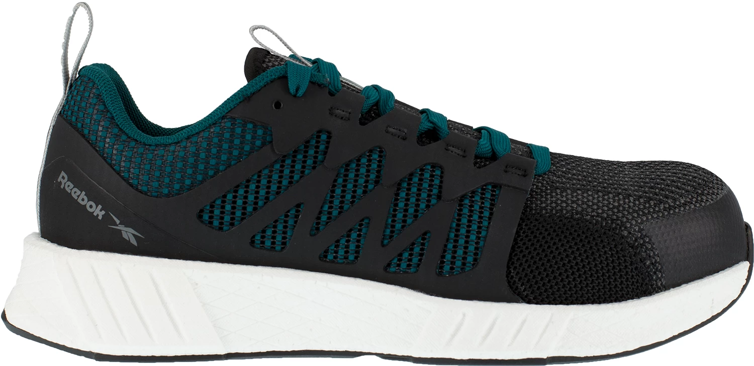 Reebok Work WGRB314 Fusion Flexweave, Women's, Black/Teal, Comp Toe, SD, Work Athletic 4 Reebok Work WGRB314 Fusion Flexweave, Women's, Black/Teal, Comp Toe, SD, Work Athletic - Image 2