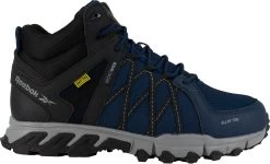 Reebok Work WGRB3400 Trailgrip, Men's, Navy/Black, Alloy Toe, EH, Mt, Mid High Athletic -Shoes Sales Store wgrb3400 trailgrip work side