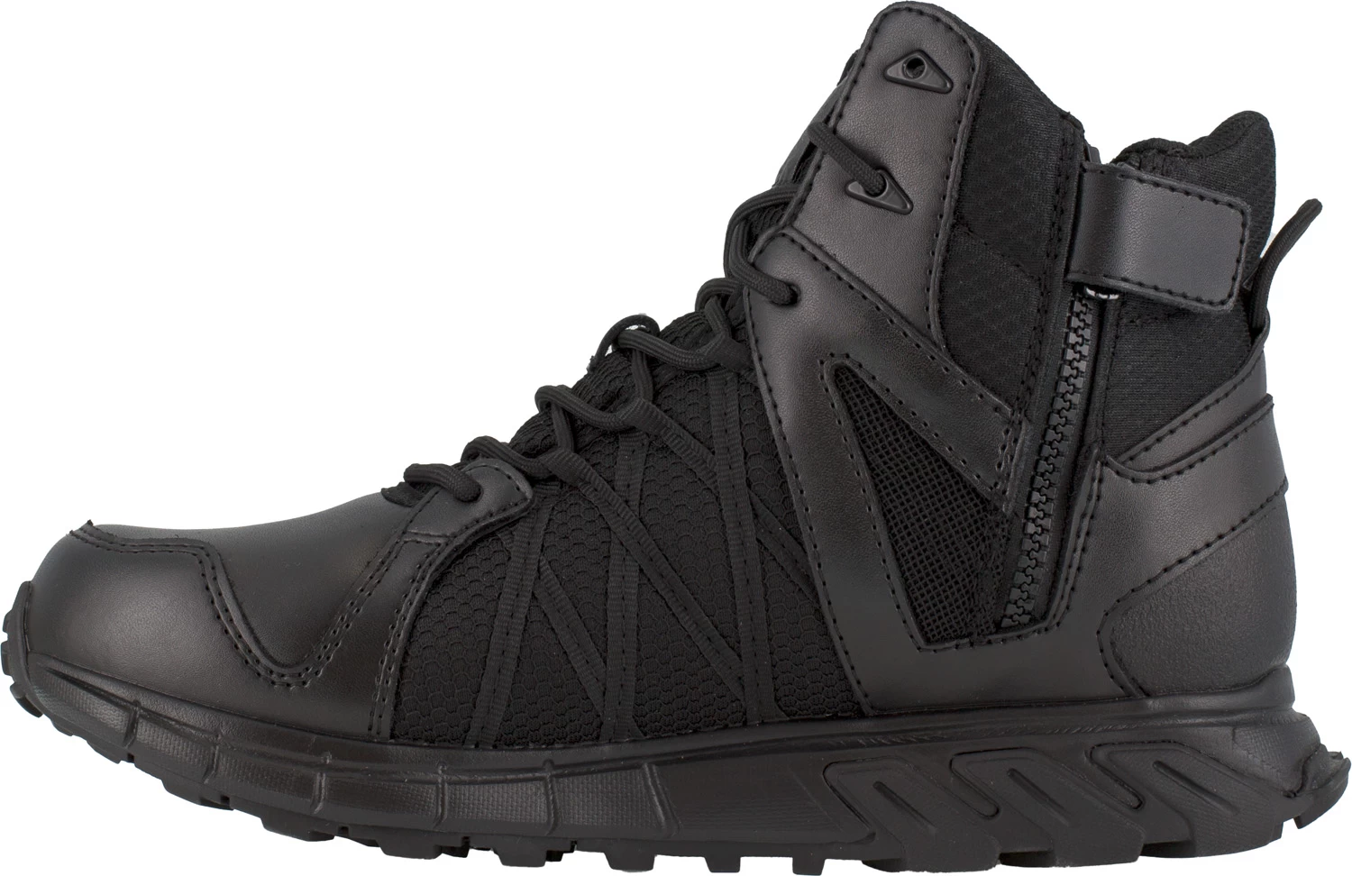 Reebok WGRB3450 Trailgrip Tactical, Men's, Black, Soft Toe, EH, WP, 6 Inch, Side Zip, Tactical, Work Boot 5 Reebok WGRB3450 Trailgrip Tactical, Men's, Black, Soft Toe, EH, WP, 6 Inch, Side Zip, Tactical, Work Boot - Image 3